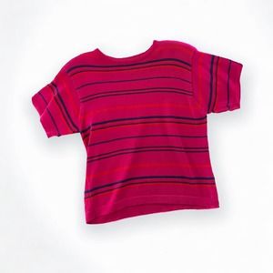 Vintage with tags Liz Claiborne striped knit top, size M